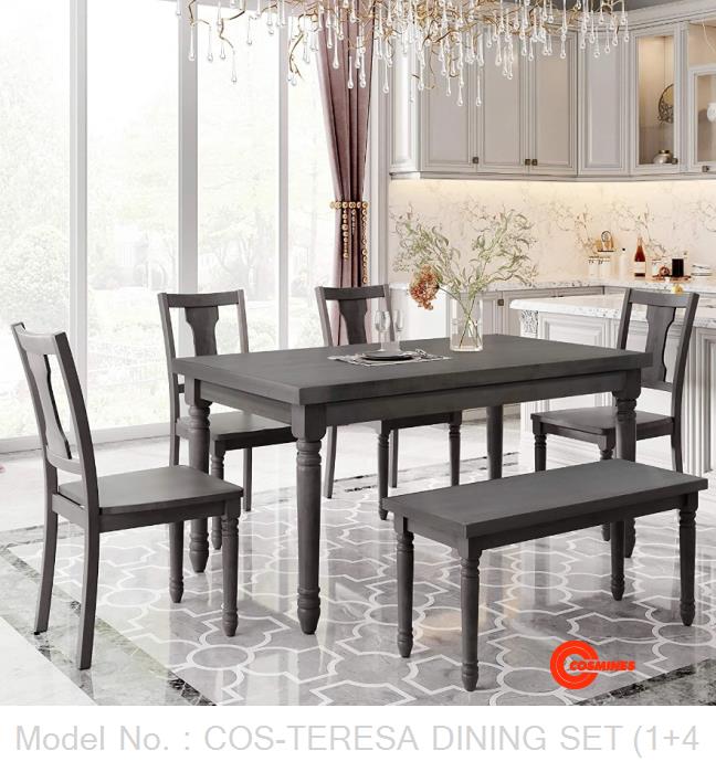 COS-TERESA DINING SET (1+4+1)